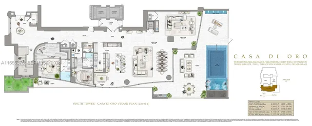 a front view of multi story residential apartment building with yard