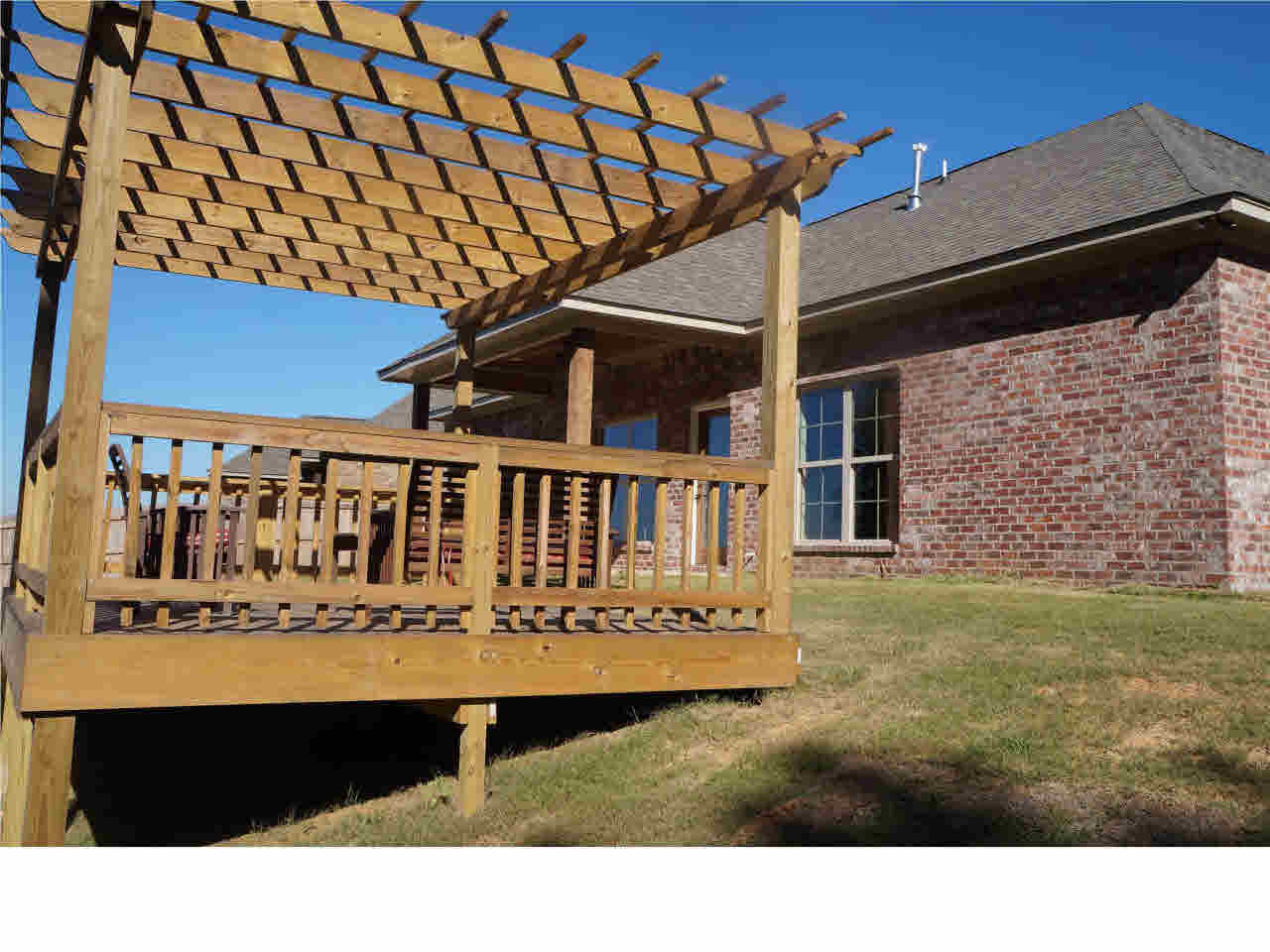 184 Copper Ridge Lane Florence, MS 39073 - Photo 10 of 10 Pergola Deck and Covered back patio