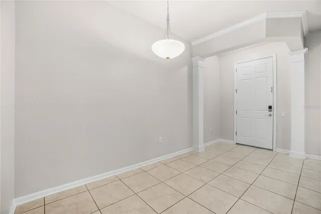 a view of an empty room