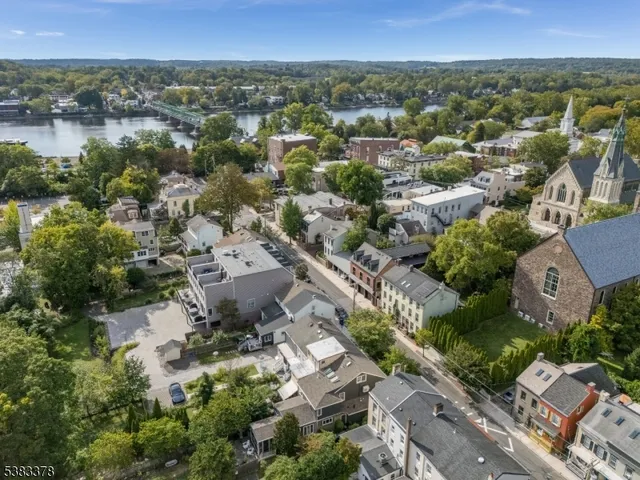 an aerial view of a city with lots of residential buildings