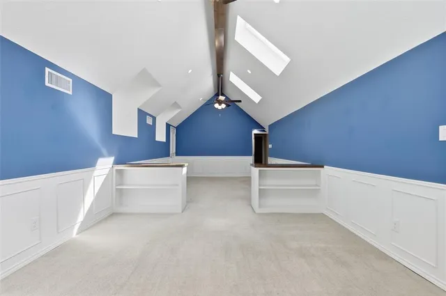 a bathroom with a bathtub and sink