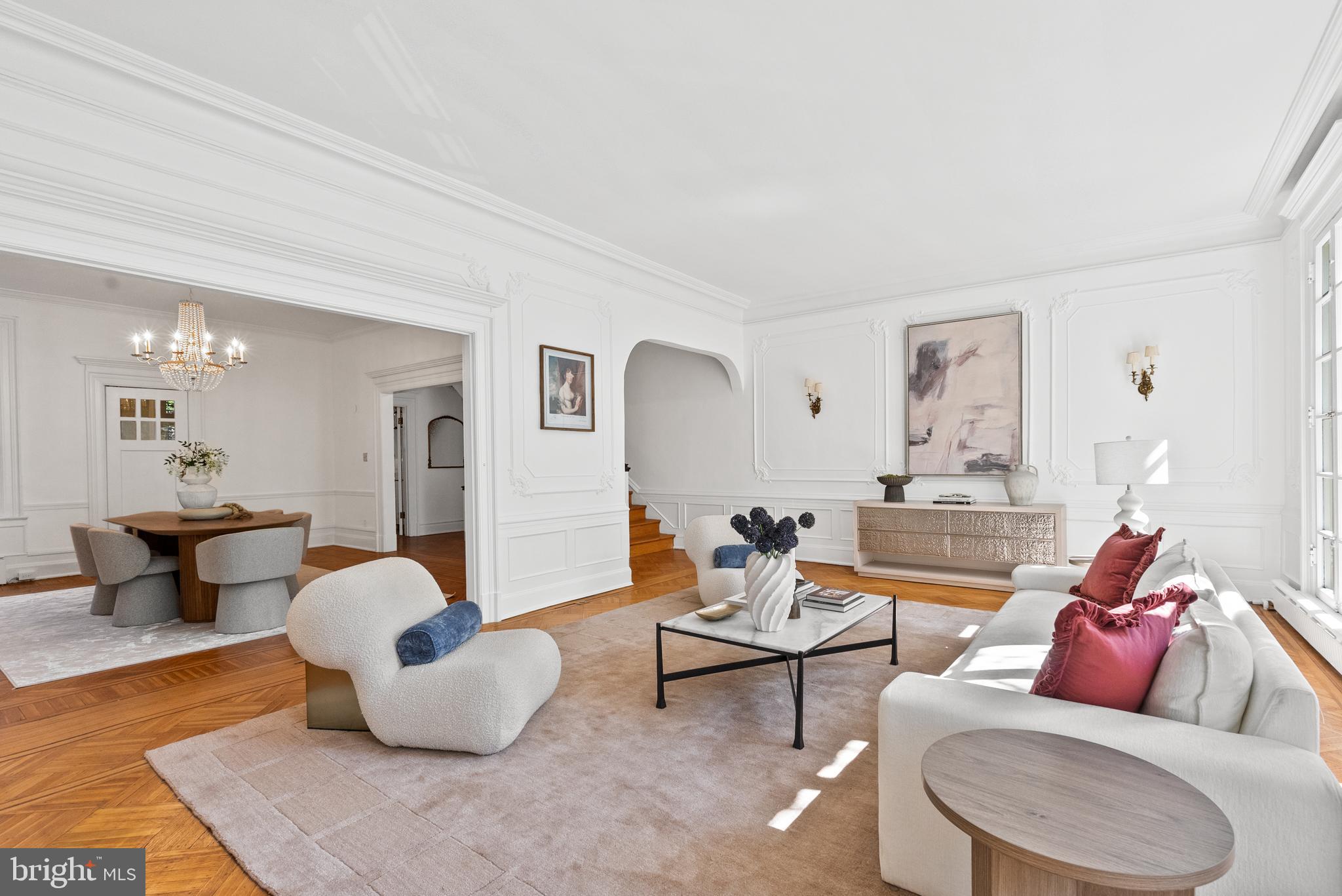 2125 Bancroft Place Northwest Washington, DC 20008 - Photo 12 of 48 a living room with furniture and a wooden floor