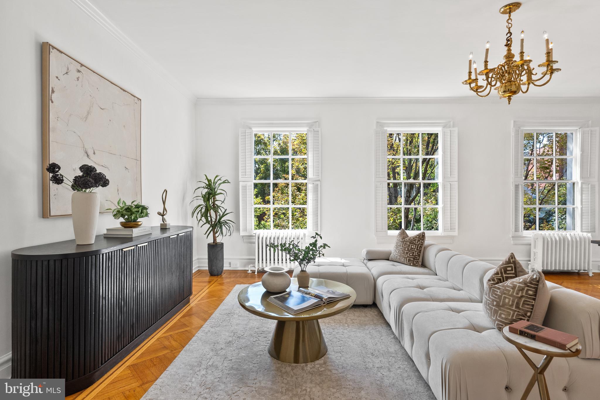 2125 Bancroft Place Northwest Washington, DC 20008 - Photo 31 of 48 a living room with furniture and a large window