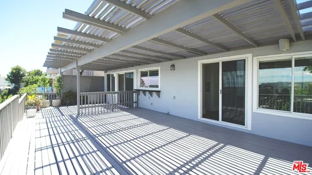 a balcony view with a outdoor space