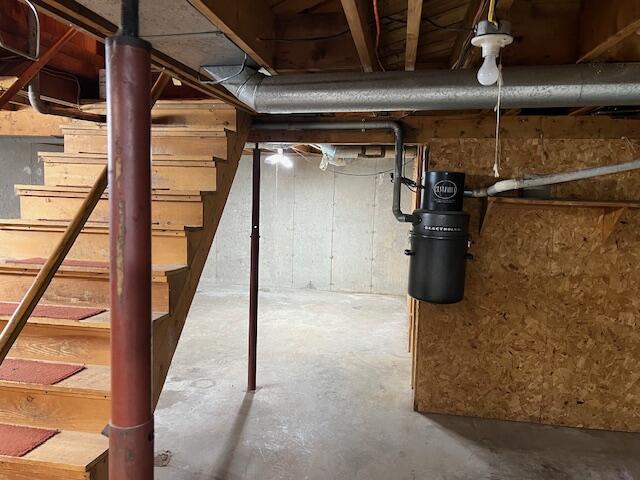 382 Wrightville Road Ashland, ME 04732 - Photo 24 of 46 basement, stairs & central vacuum sy