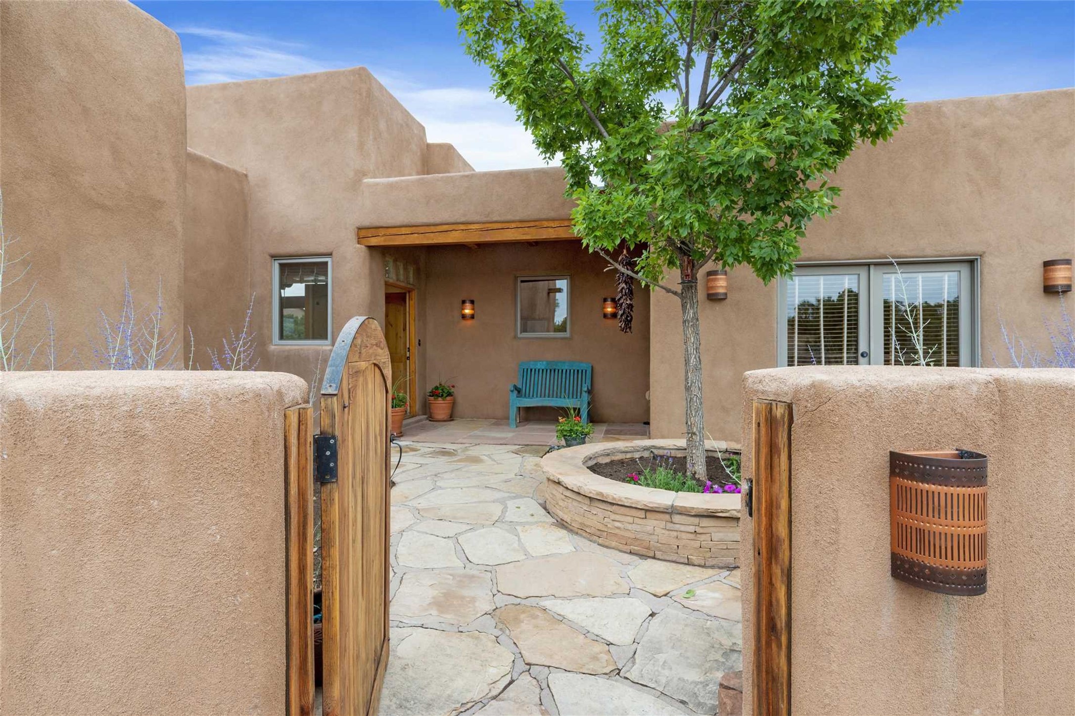 5 Rico Court Santa Fe, NM 87508 - Photo 2 of 32 Front courtyard