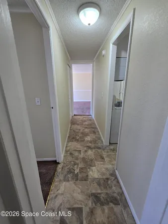 a view of hallway with window