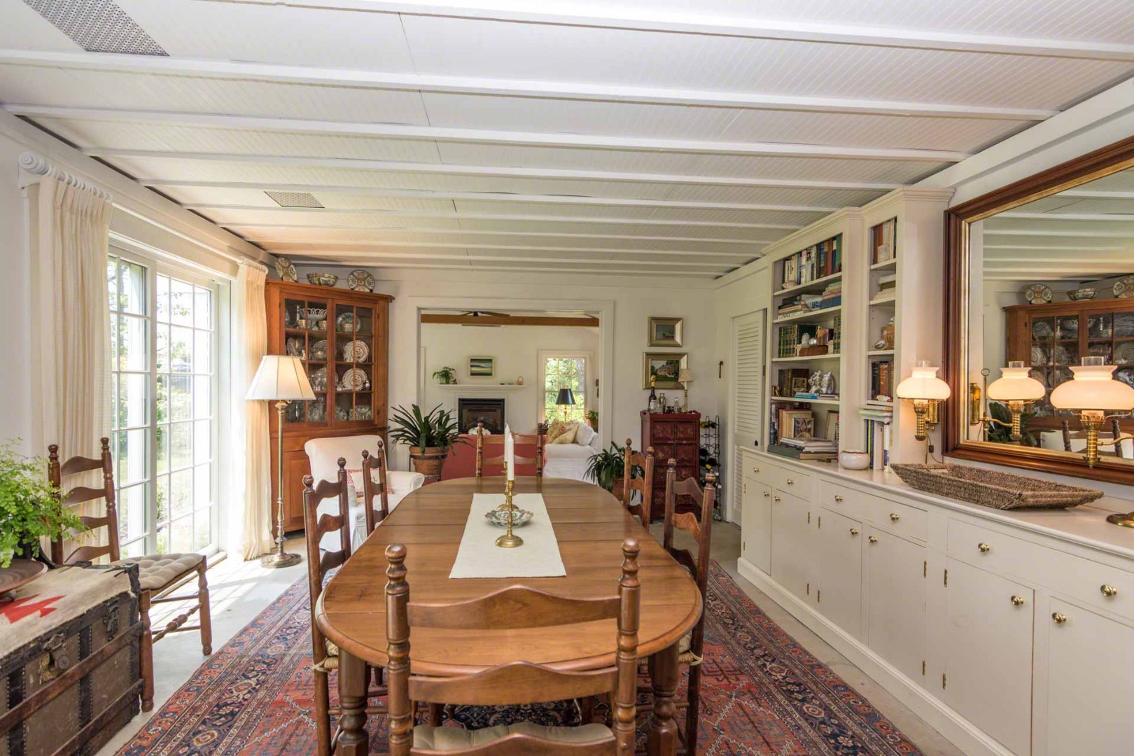 1 Garden Cove Road Edgartown, MA 02539 - Photo 15 of 37 a view of a dining room with furniture window and wooden floor