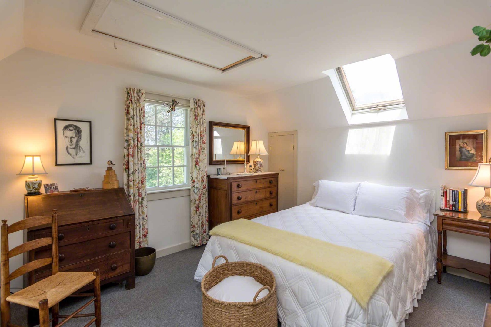 1 Garden Cove Road Edgartown, MA 02539 - Photo 22 of 37 a bedroom with a bed and a dresser next to a window