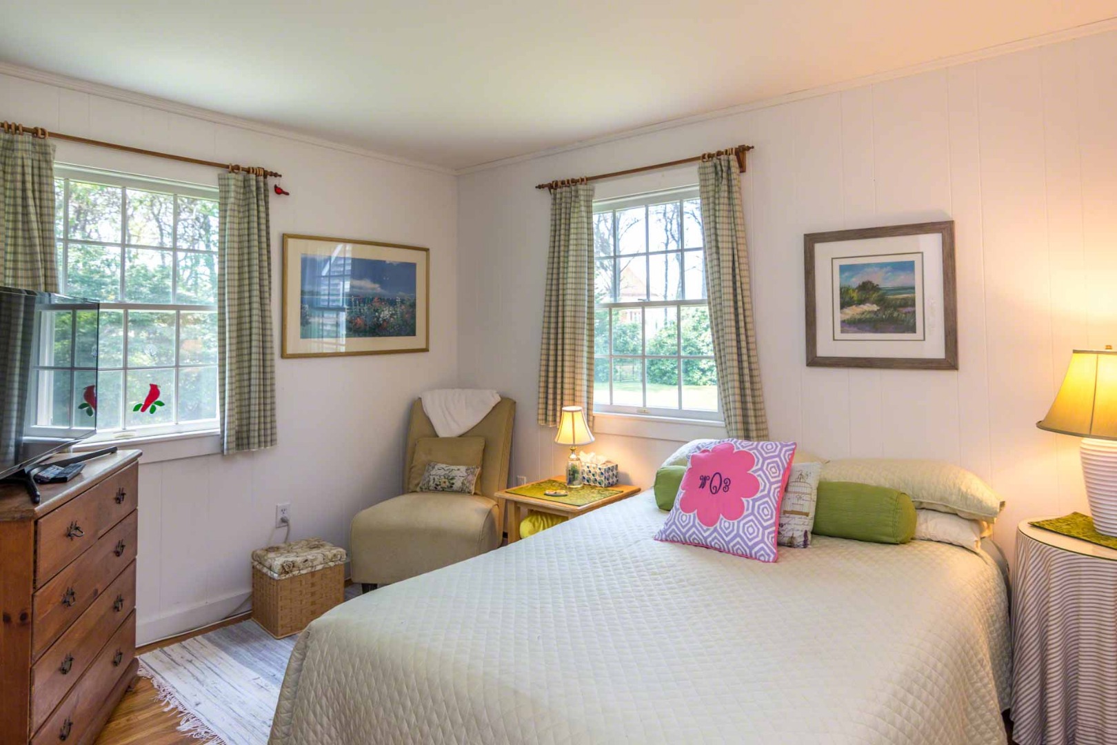 1 Garden Cove Road Edgartown, MA 02539 - Photo 32 of 37 a bedroom with a bed and wooden floor
