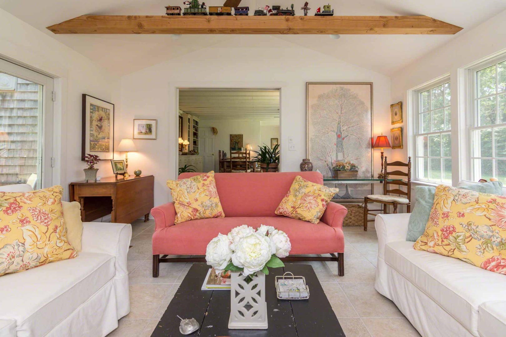 1 Garden Cove Road Edgartown, MA 02539 - Photo 8 of 37 a living room with furniture and a large window
