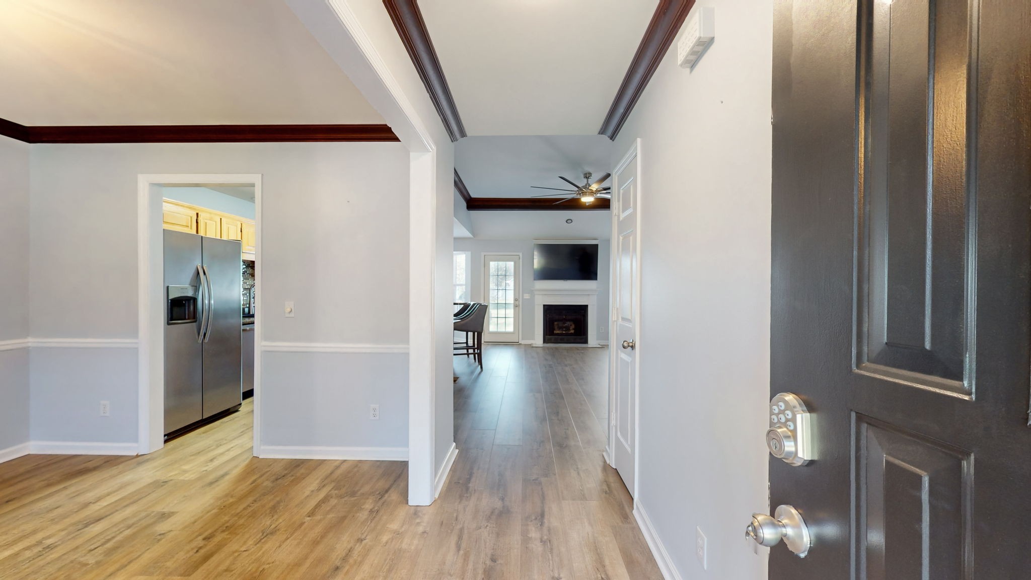 500 Sheath Circle Lebanon, TN 37087 - Photo 8 of 29 a view of a hallway view with wooden floor and staircase