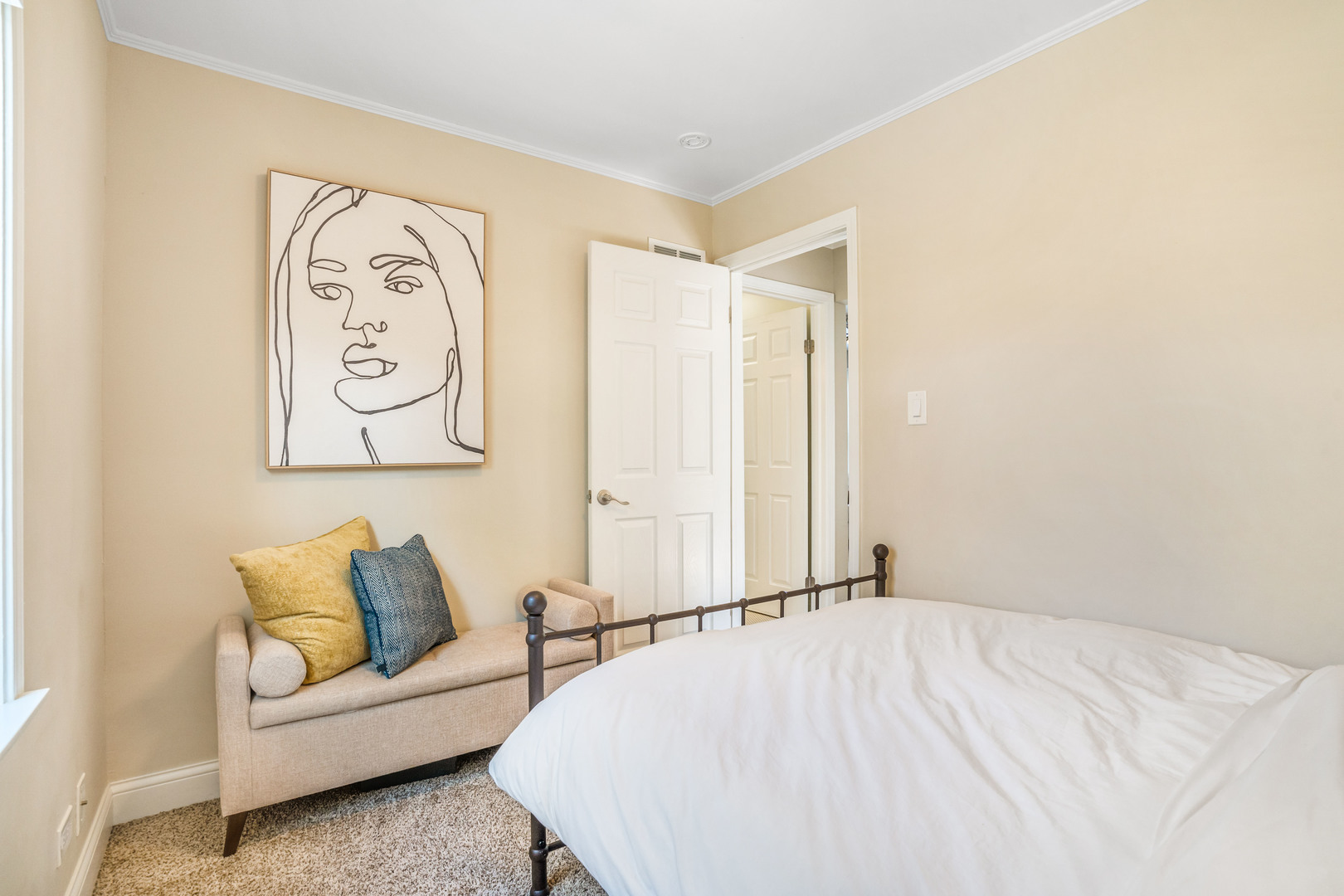 7510 Thomas Avenue Bridgeview, IL 60455 - Photo 12 of 25 a bed room with a bed and a couch