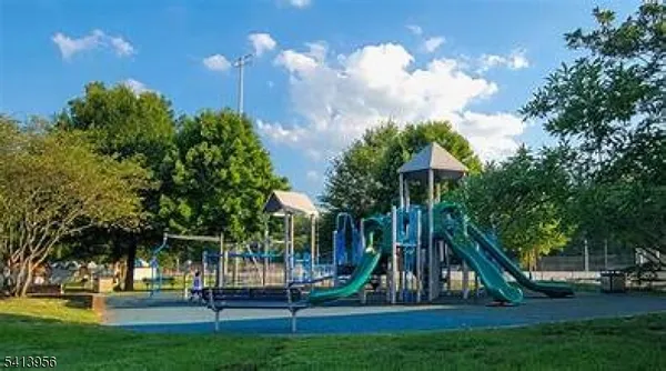 a view of park with swings