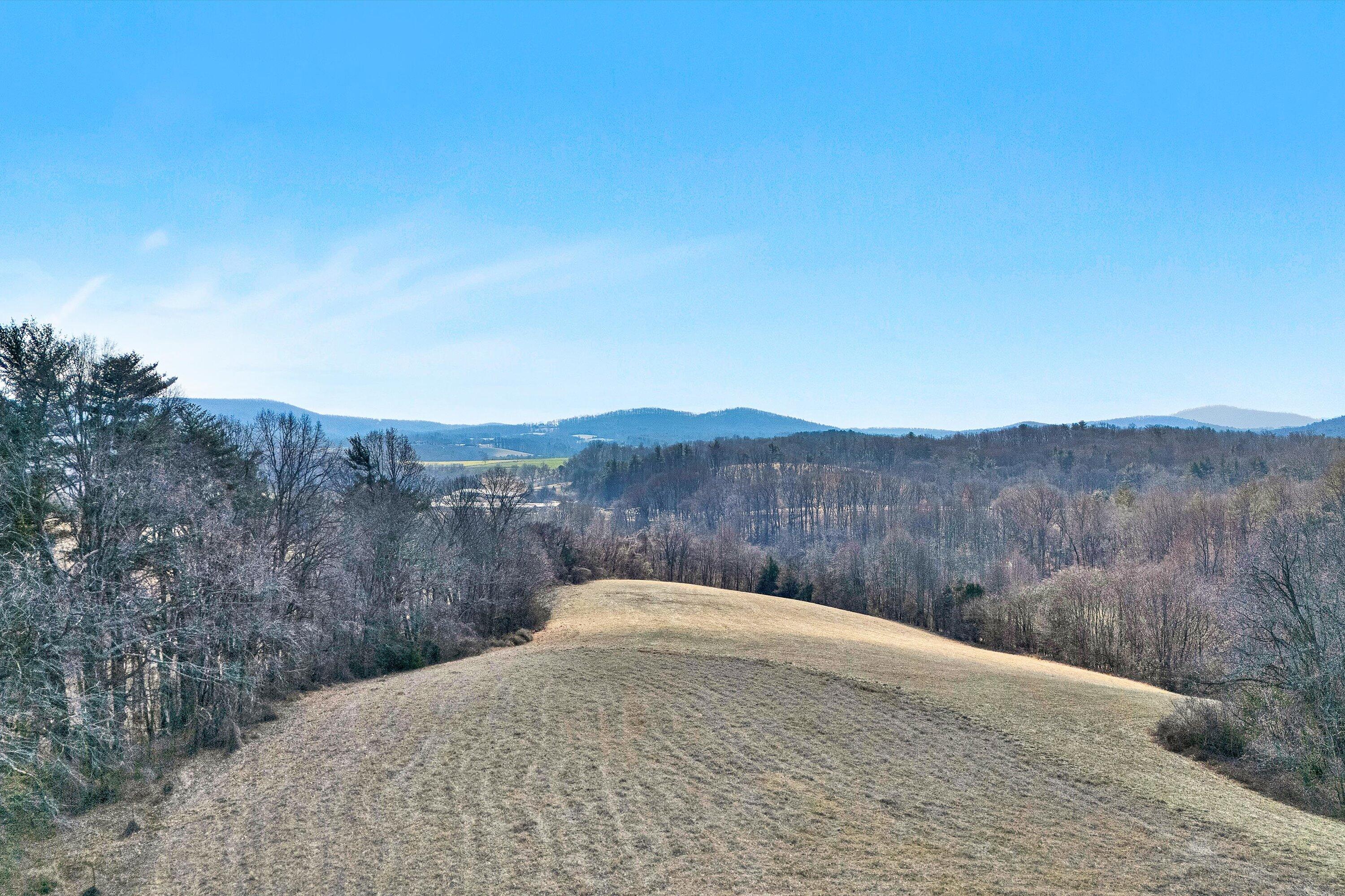 2483 Callaway Road Rocky Mount, VA 24151 - Photo 3 of 44 a view of a dry yard with mountains in the background