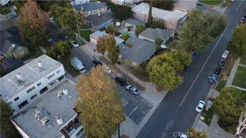 an aerial view of a city