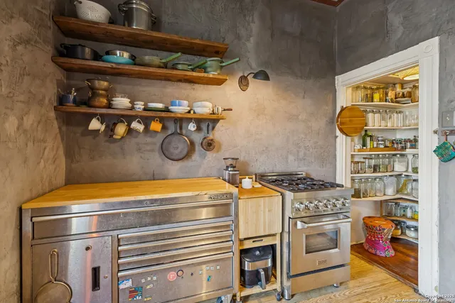 a room with storage and utility