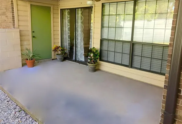 a view of swimming pool from a garden
