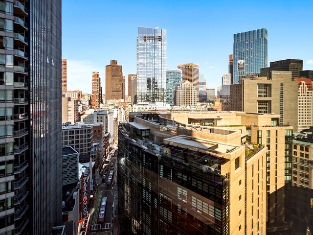 a view of a balcony with city view