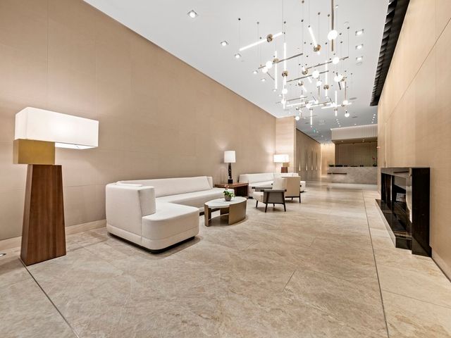 a front view of a building