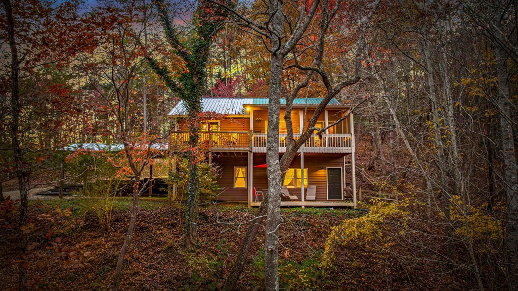 90 Hay Lane Morganton, GA 30560 - Photo 60 of 77 front view of house with a small yard