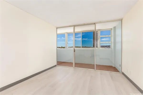 a view of an empty room