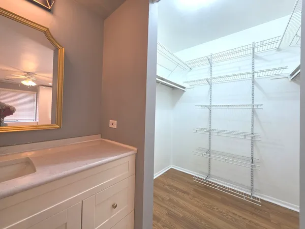 a bathroom with a shower and toilet