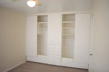 a view of an empty room