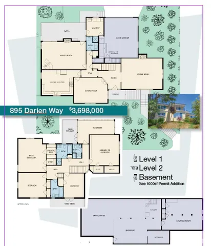 $3,698,000 | 895 Darien Way, San Francisco, CA 94127