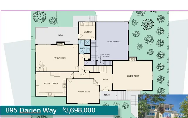 $3,698,000 | 895 Darien Way, San Francisco, CA 94127