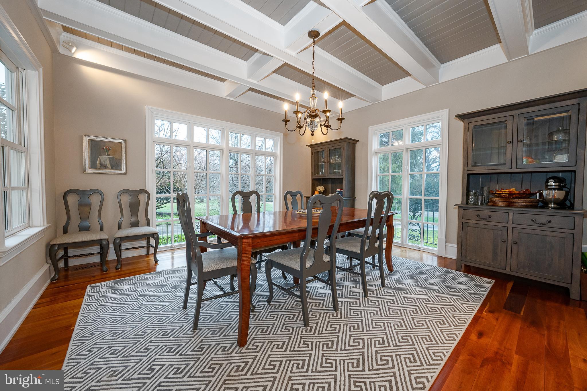 1122 Brynlawn Road Villanova, PA 19085 - Photo 27 of 46 a dining room with furniture and wooden floor