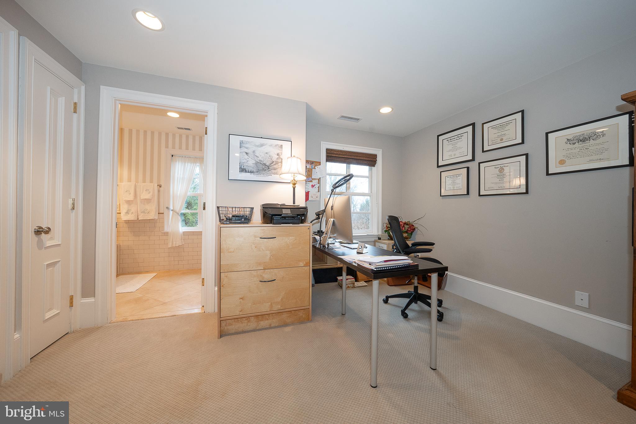 1122 Brynlawn Road Villanova, PA 19085 - Photo 35 of 46 a view of a workspace with furniture and a window