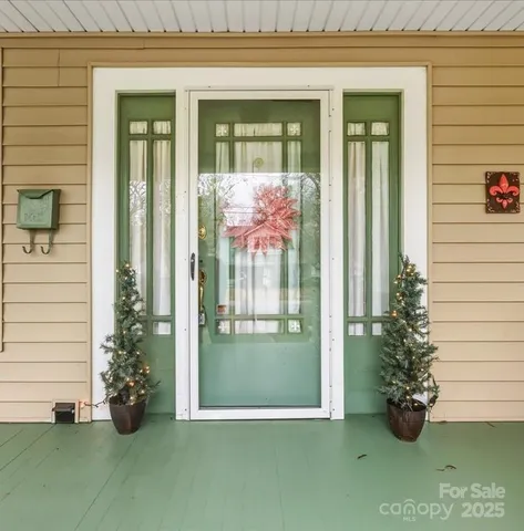 a view of a entryway door of the house