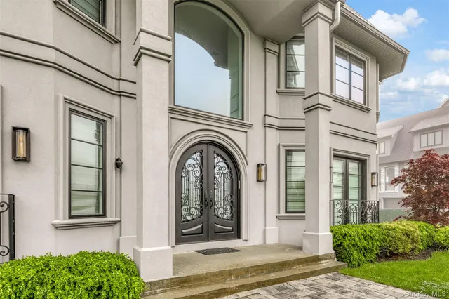 a front view of a house