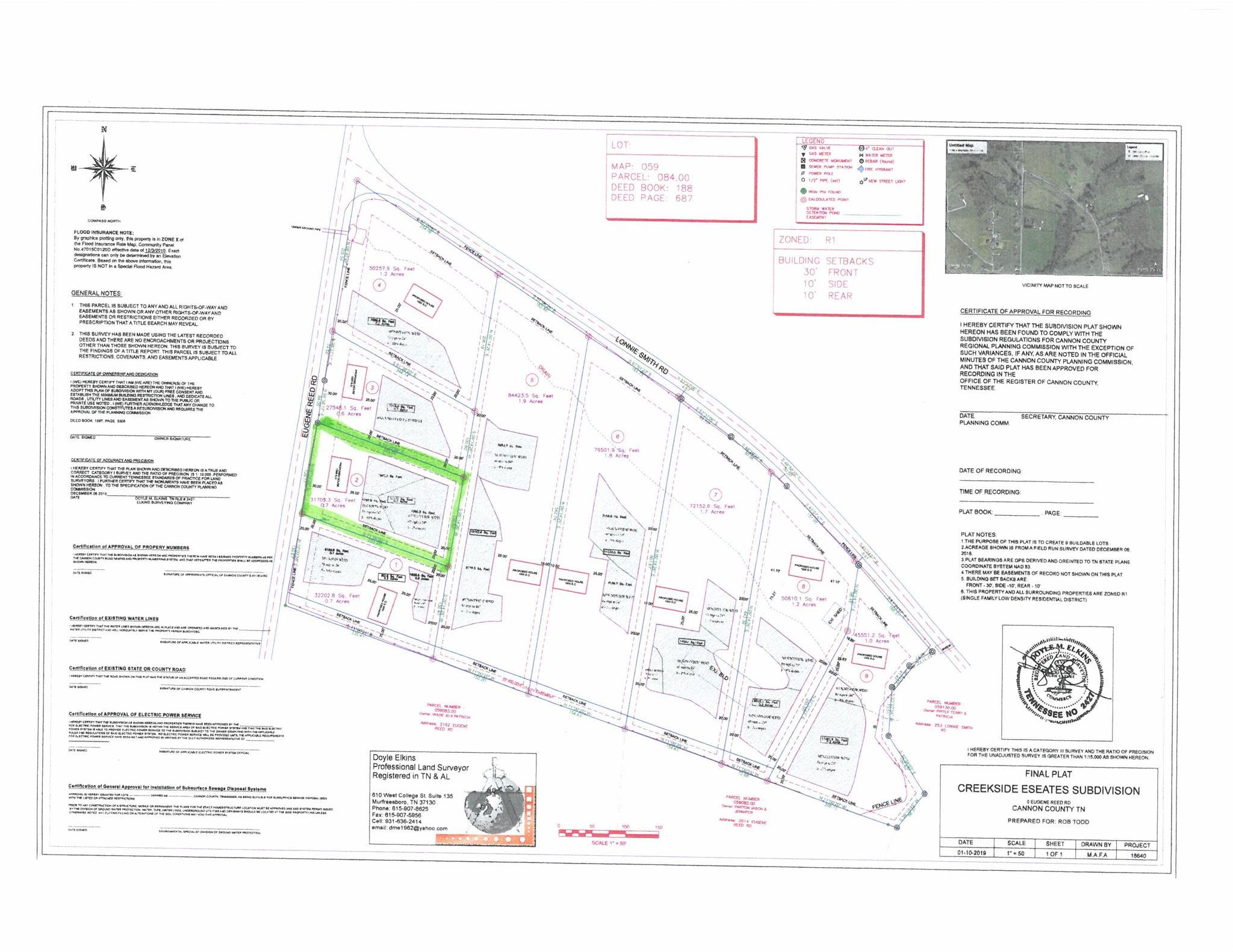 2290 Eugene Reed Road Woodbury, TN 37190 - Photo 11 of 12 Plat