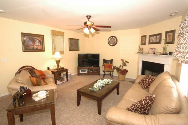 1428 Weston Lane Spring Hill, TN 37174 - Photo 8 of 19 a living room with furniture a fireplace and a flat screen tv