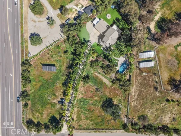 a view of a garden with plants