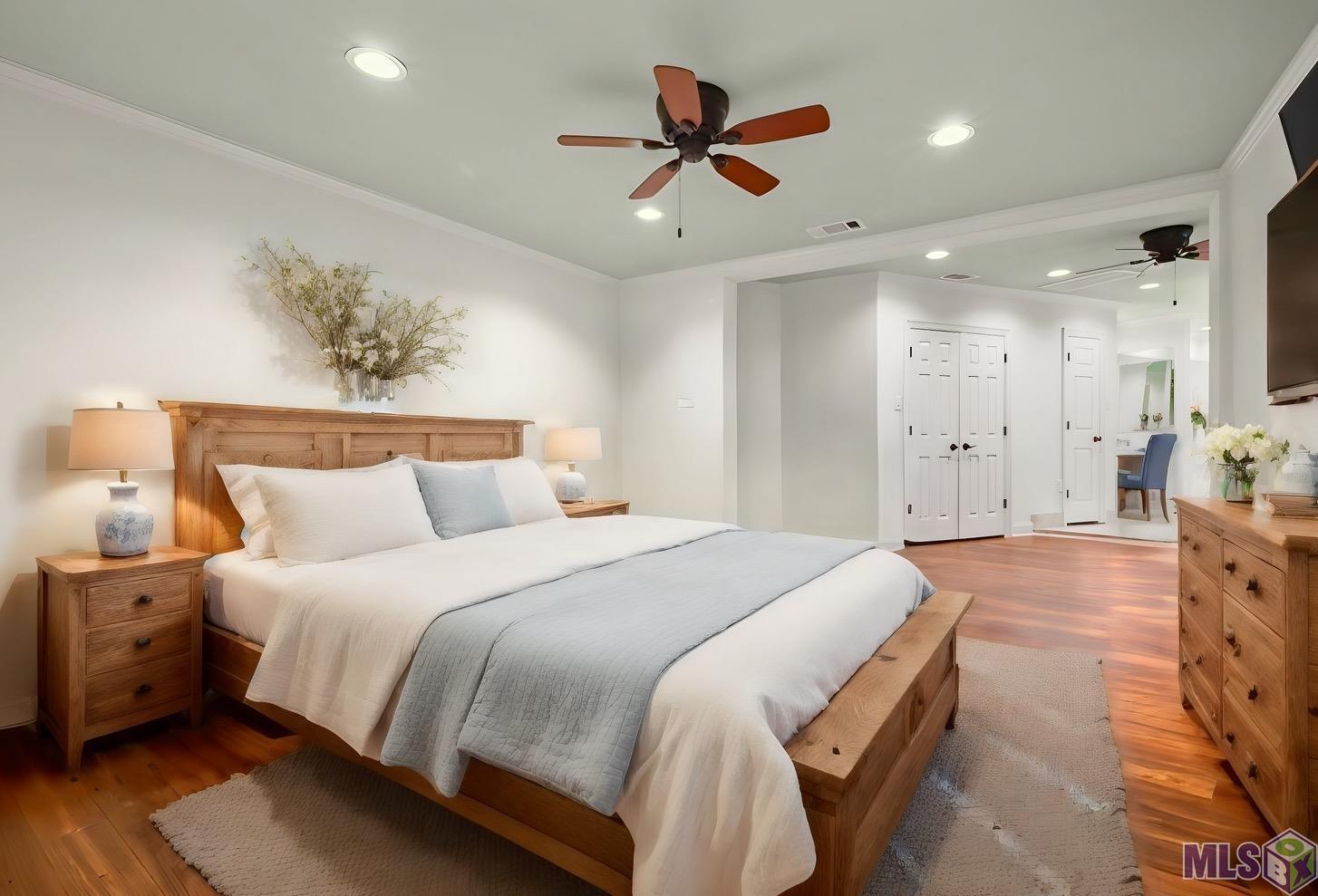 1235 Colonial Drive Baton Rouge, LA 70806 - Photo 10 of 24 Staged Master Bedroom