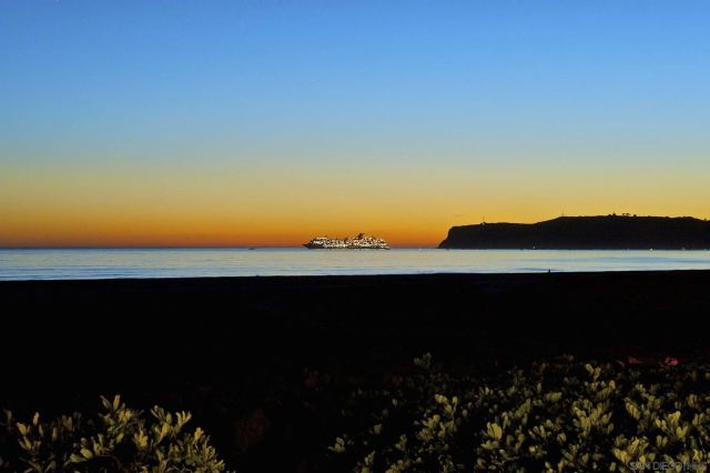 a view of an ocean and beach
