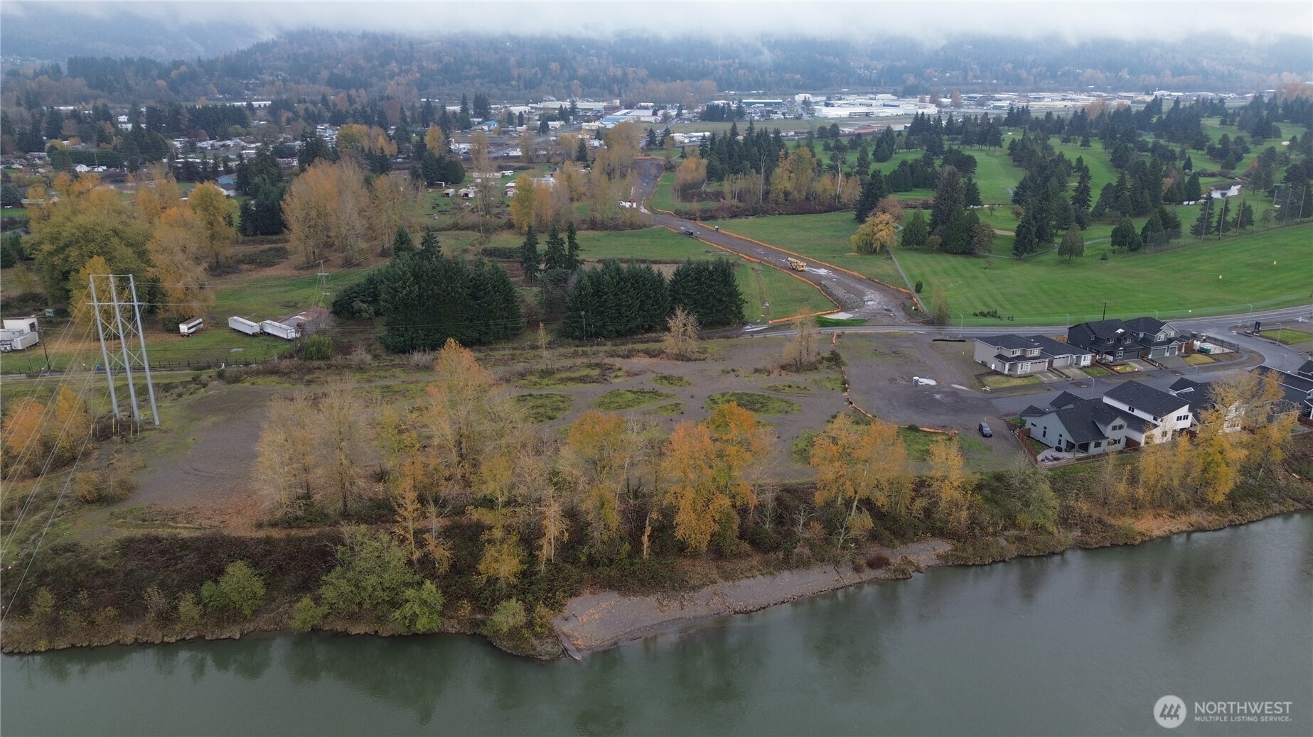 2000 South River Road Kelso, WA 98626 - Photo 14 of 16 an aerial view of residential houses with outdoor space and lake view