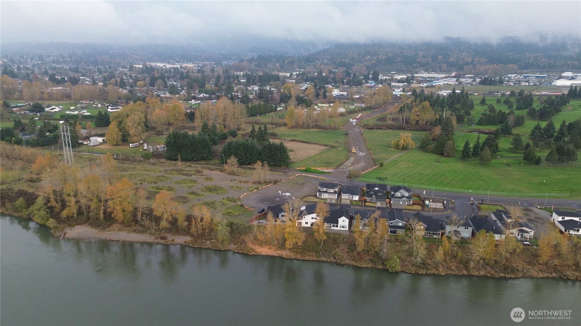 2000 South River Road Kelso, WA 98626 - Photo 15 of 16 an aerial view of residential houses with outdoor space and lake view