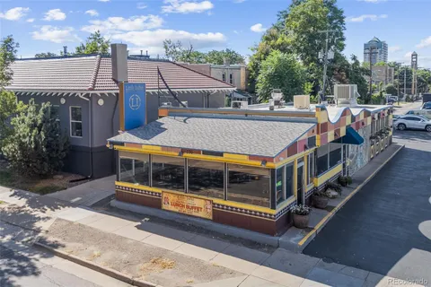 a garden view with a fountain