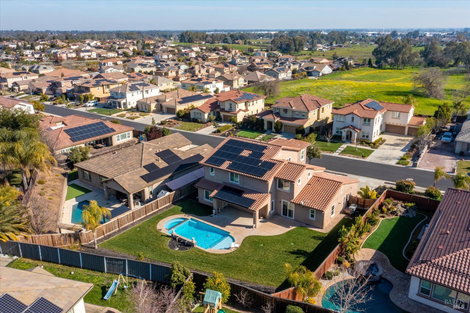 685 Elderberry Loop Vacaville, CA 95688 - Photo 72 of 73 an aerial view of a house with a ocean view