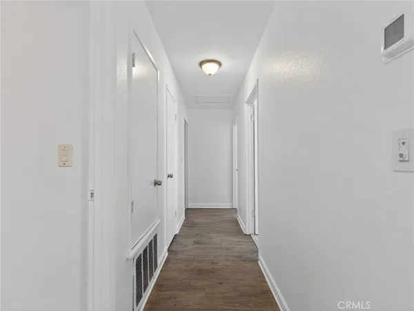 a view of a hallway with a elevator