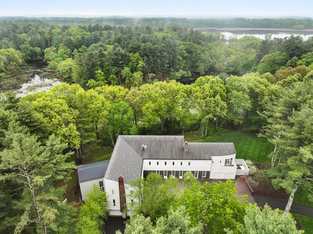 75 Buttricks Hill Drive Concord, MA 01742 - Photo 22 of 24 an aerial view of a house with pool big yard and outdoor seating
