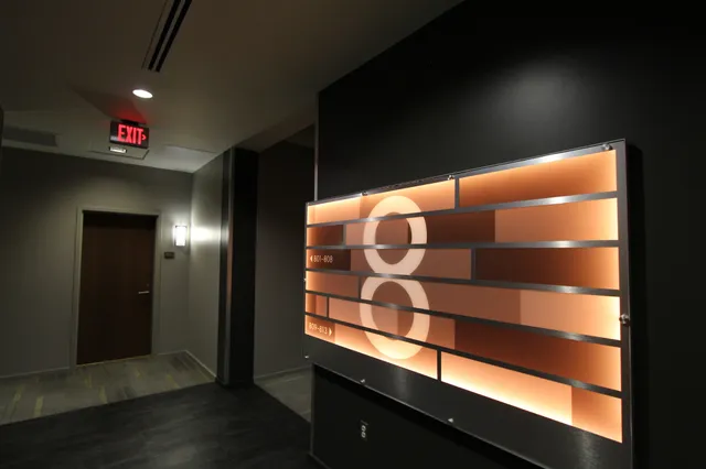 a view of a door of the house