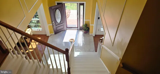 a view of a hallway with interior of the house