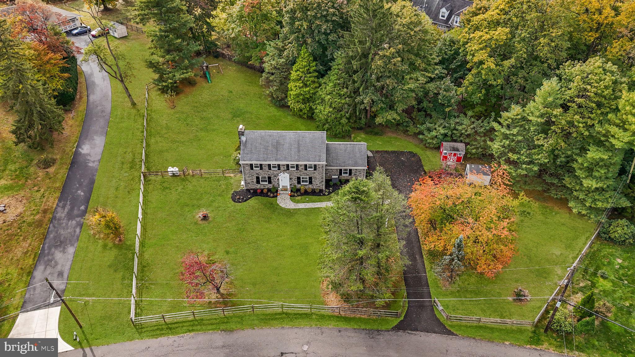 1434 Holcomb Road Huntingdon Valley, PA 19006 - Photo 4 of 49 an aerial view of a house