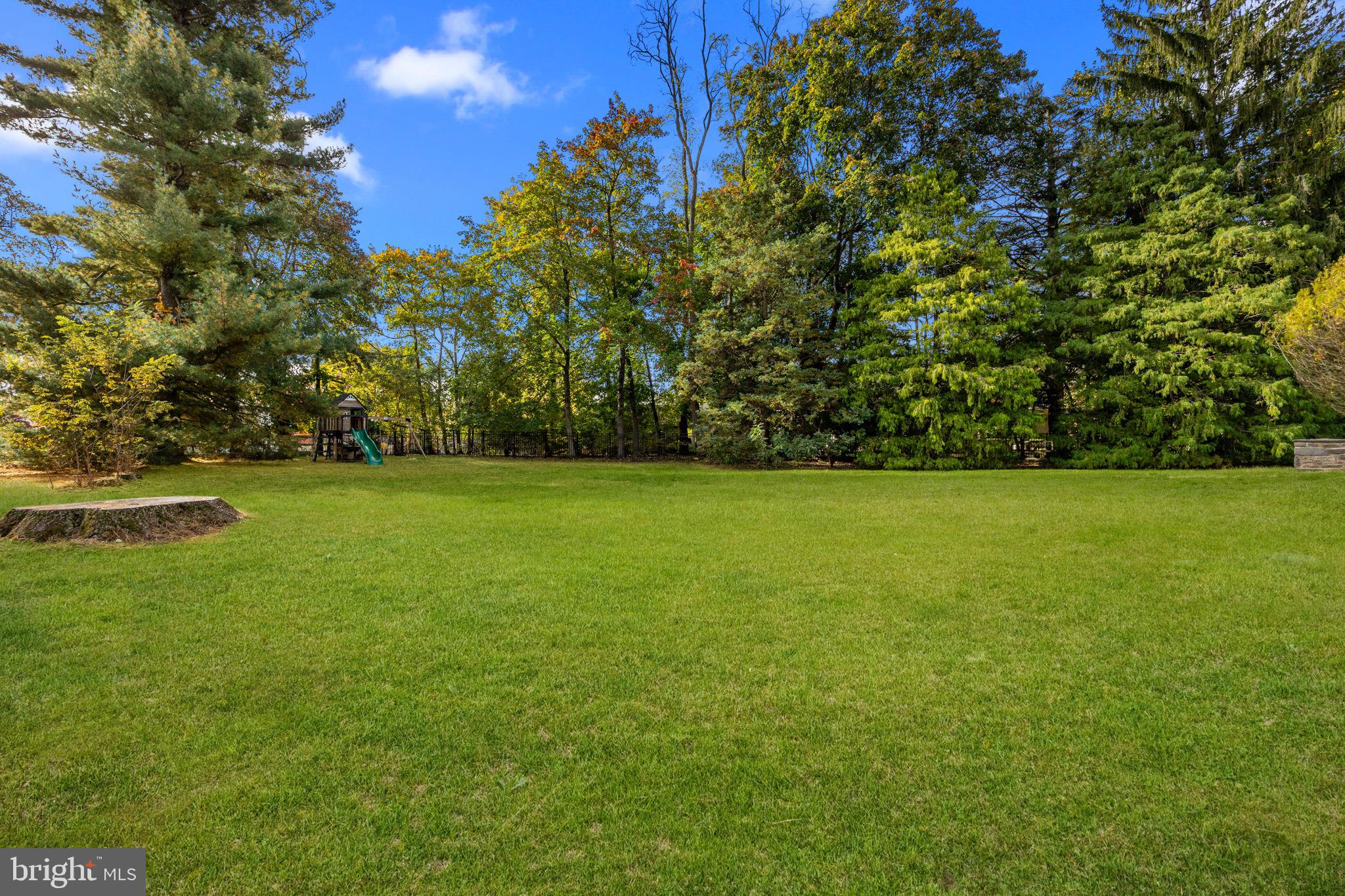 1434 Holcomb Road Huntingdon Valley, PA 19006 - Photo 46 of 49 a view of a green field with trees in the background