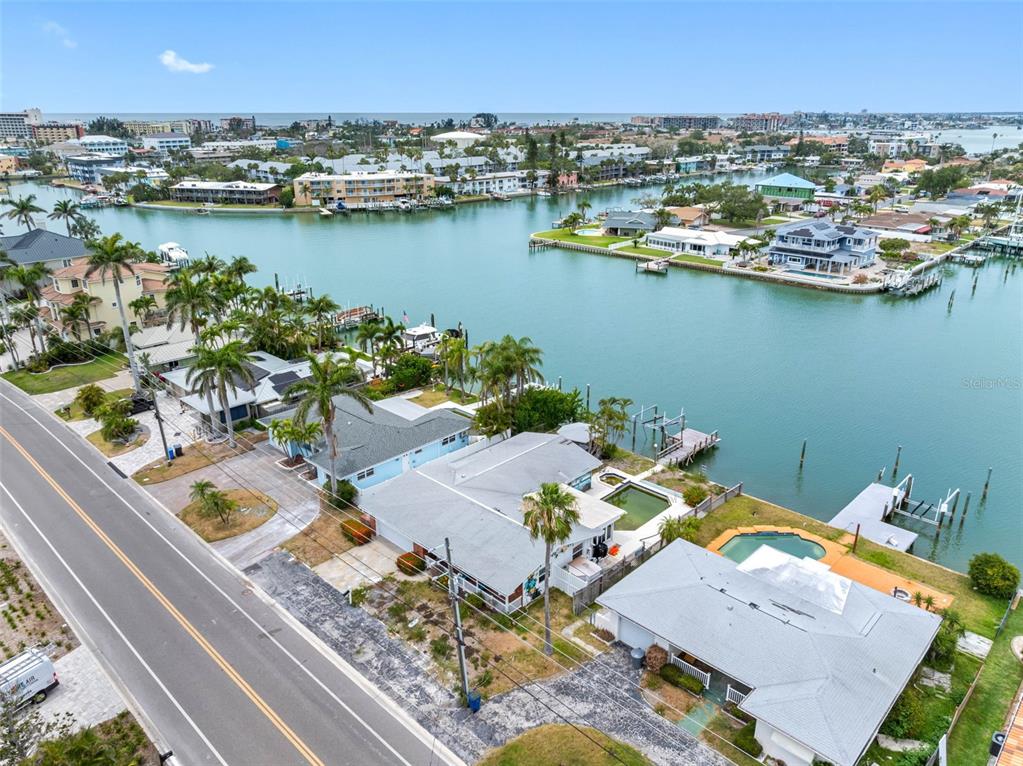 440 115th Avenue Treasure Island, FL 33706 - Photo 22 of 25 an aerial view of a house with a ocean view